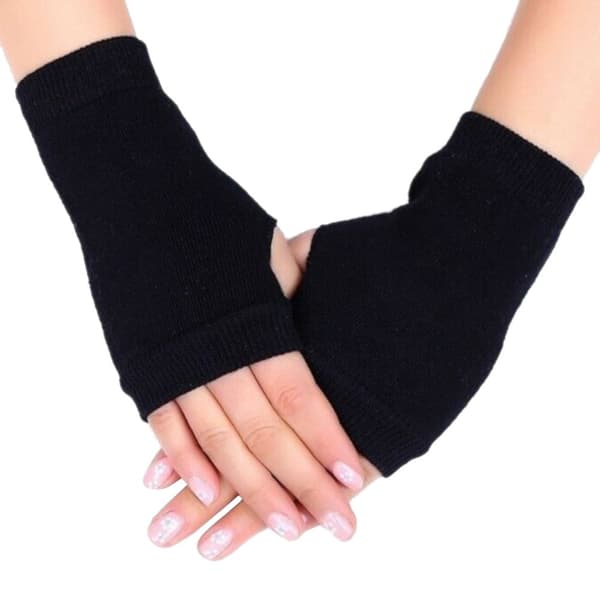 Square Mittens - Dobbelpakning - Håndleddsvarmere [15 cm] - Svart