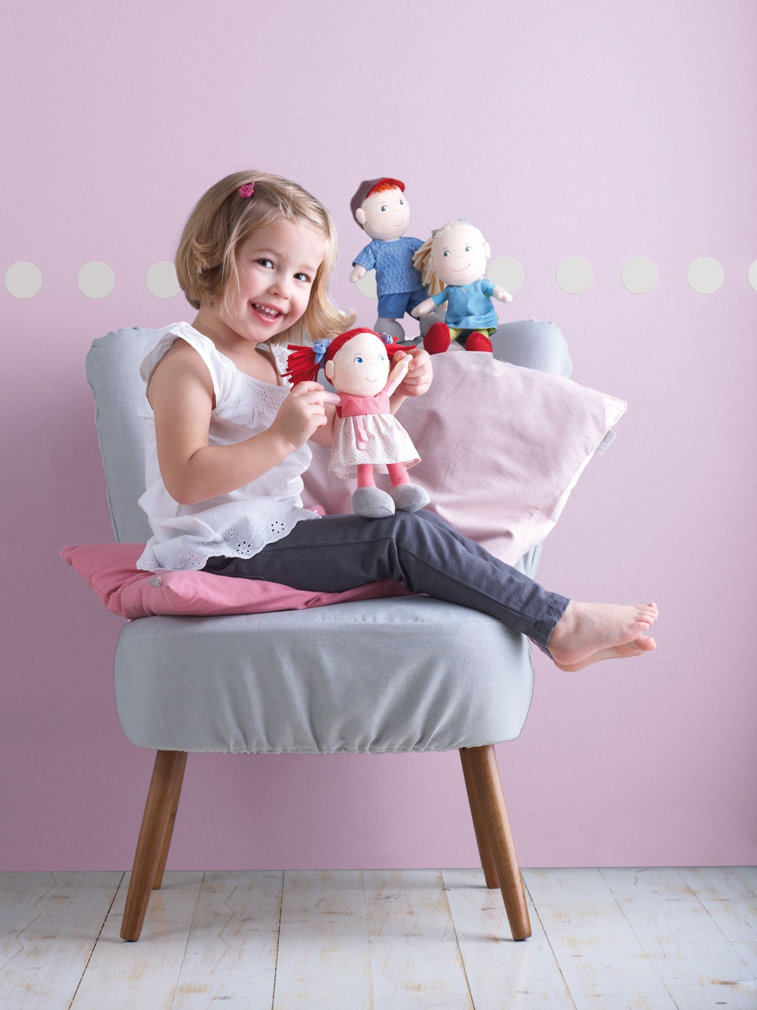 HABA Stoffpuppe Puppe Mirli, 20 cm