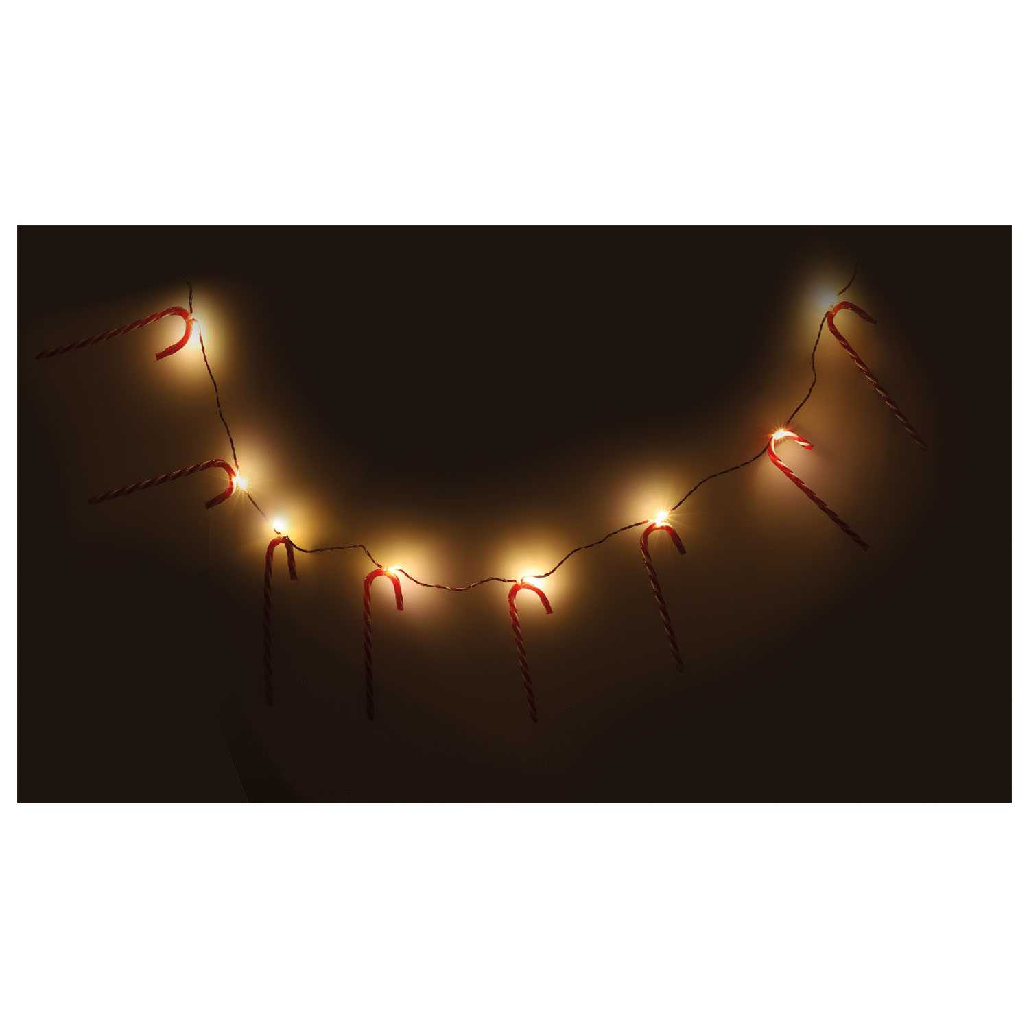 Lichterkette 10LED 8Zuckerstangen