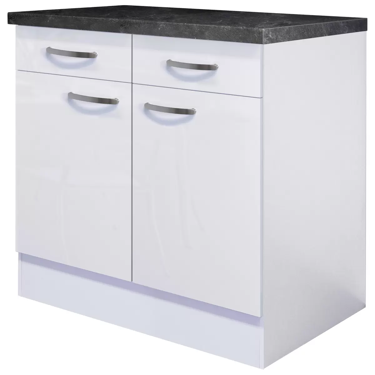 Küchenunterschrank Alba Alba US 80 weiss