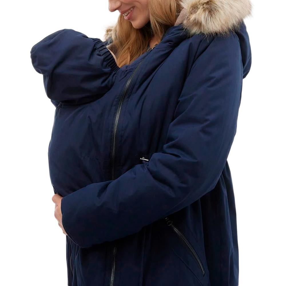 Mamalicious Manteau de Grossesse et de Portage Marine Femme Mamalicious Lamy