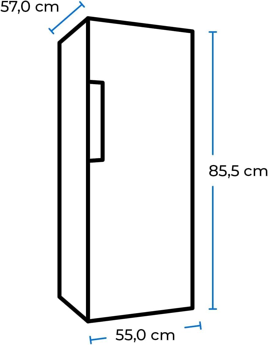 Exquisit Kühlschrank KS16-4-HE-040E inoxlook | 109 l Nutzinhalt | Edelstahloptik | Gemüsefach | Gefrierfach | Kompakt | LED Licht
