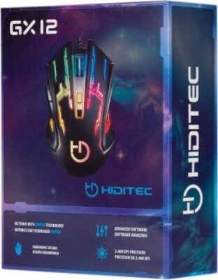 Hiditec Gx12 Gaming Mus 2400 Dpi - Sort