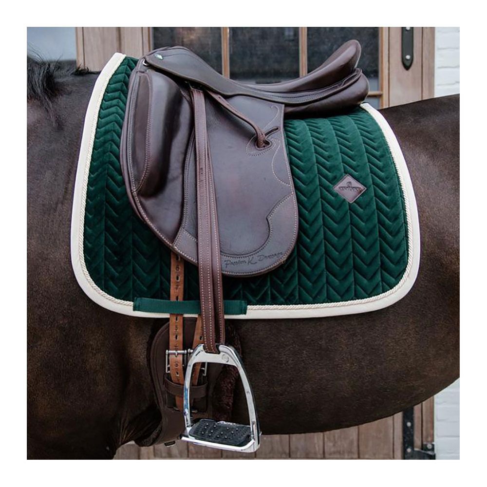 Kentucky VELVET CONTRAST - Tapis dressage vert sapin