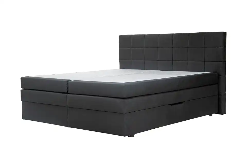 Boxspringbett Vito Dunkelgrau ohne Fußteil