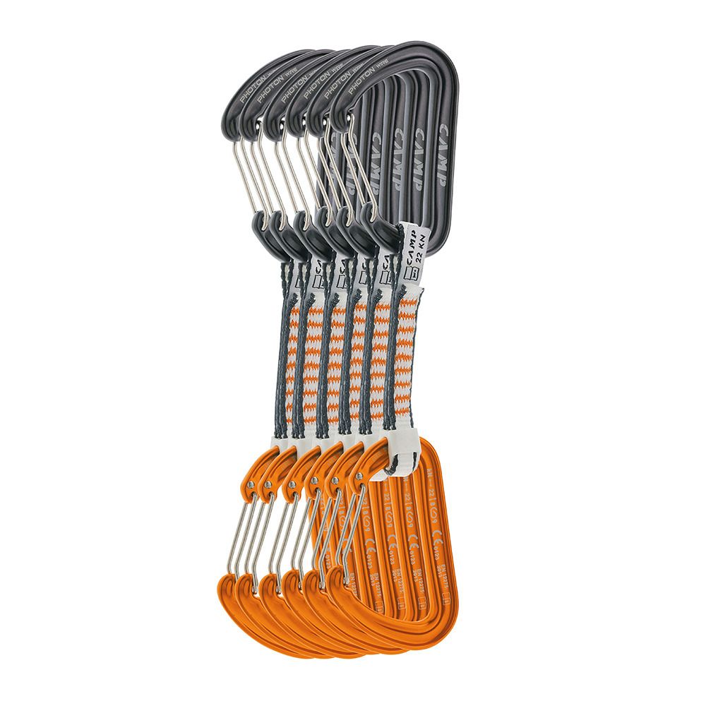 Camp PHOTON WIRE EXPRESS KS DYNEEMA - Dégaine x6 noir/orange