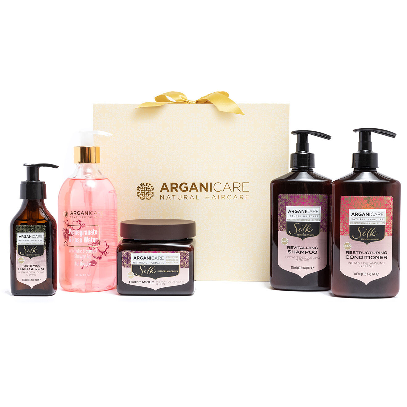 Arganicare Coffret Brillance Ultime à la protéine de Soie - Tous types de cheveux