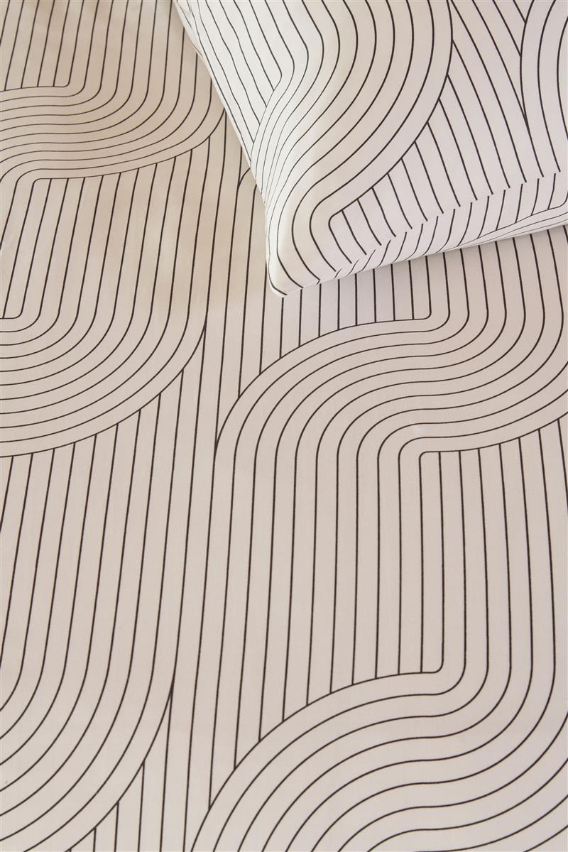Bettwäsche BROOM BOW Satin 135x200 cm, mit 1 Kissen