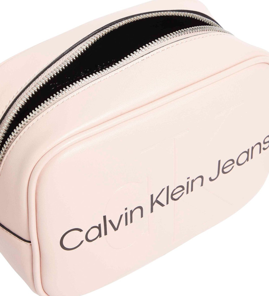 Bolsa transversal Calvin Klein Jeans rosa com logo