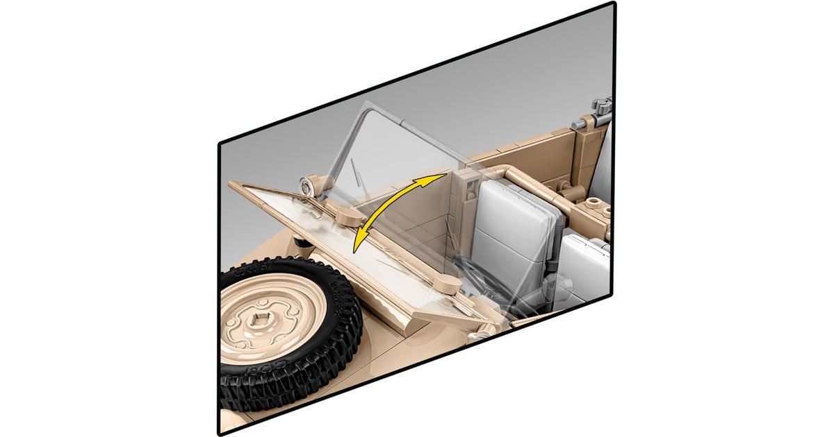 COBIHistorical Collection - Kübelwagen Personenkraftwagen Typ 82 Constructiespeelgoed  (Schaal 1:12)