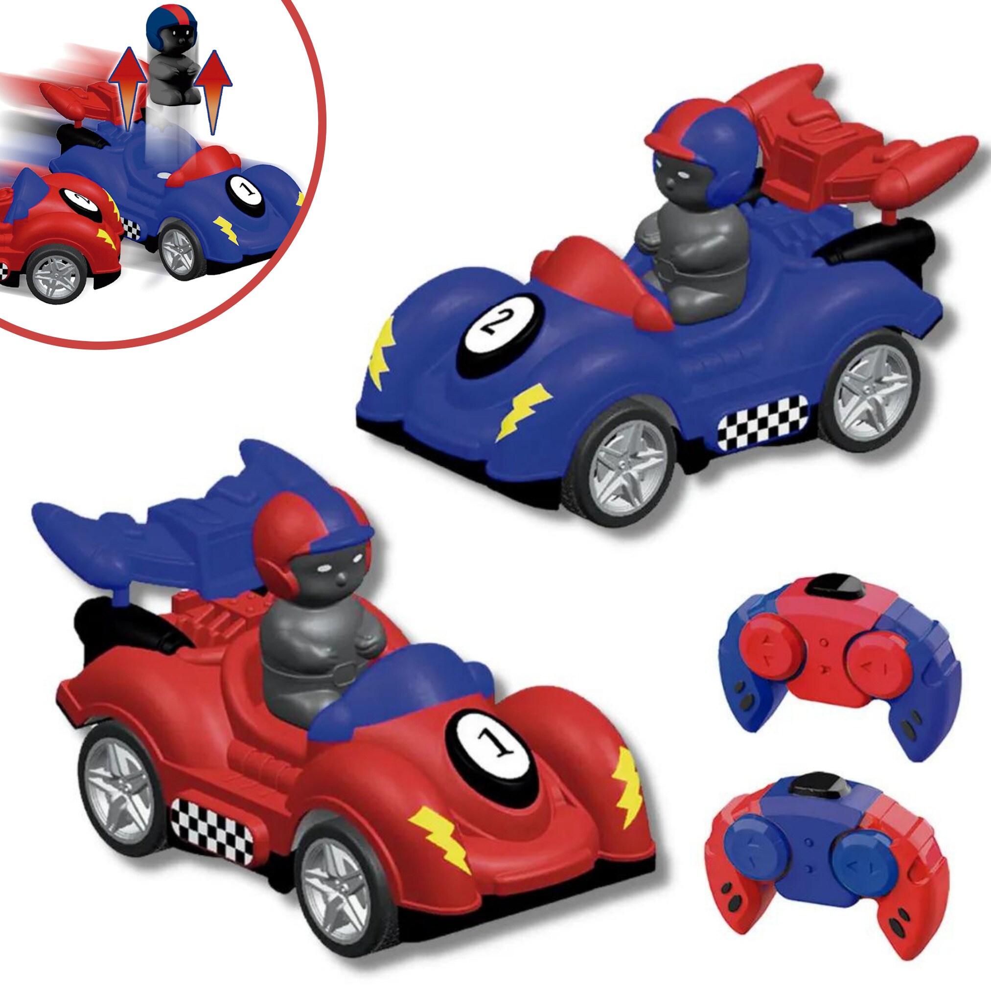 Starlyf® Ferngesteuertes Auto - Autospielzeug Kinder Bump Buggies