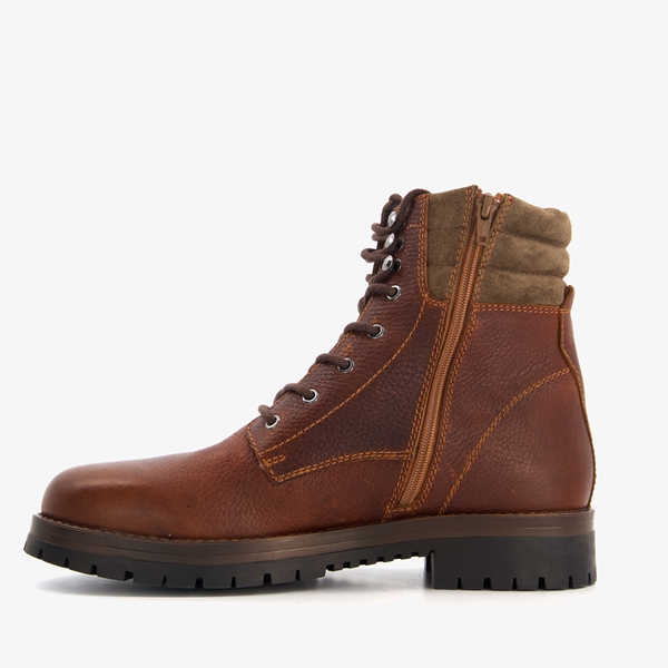 Van Beers leren heren veterboots bruin