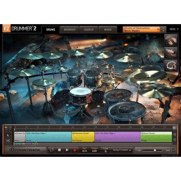 Toontrack EZX Drums of Destruction