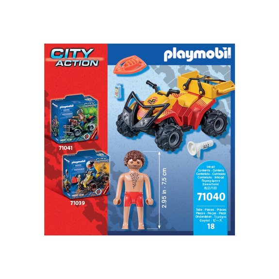 Sauveteur en mer et quad Playmobil City Action 71040