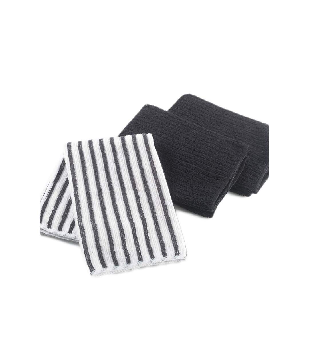 Lot de 3 Torchons Microfibre Cuistot 40cm Noir