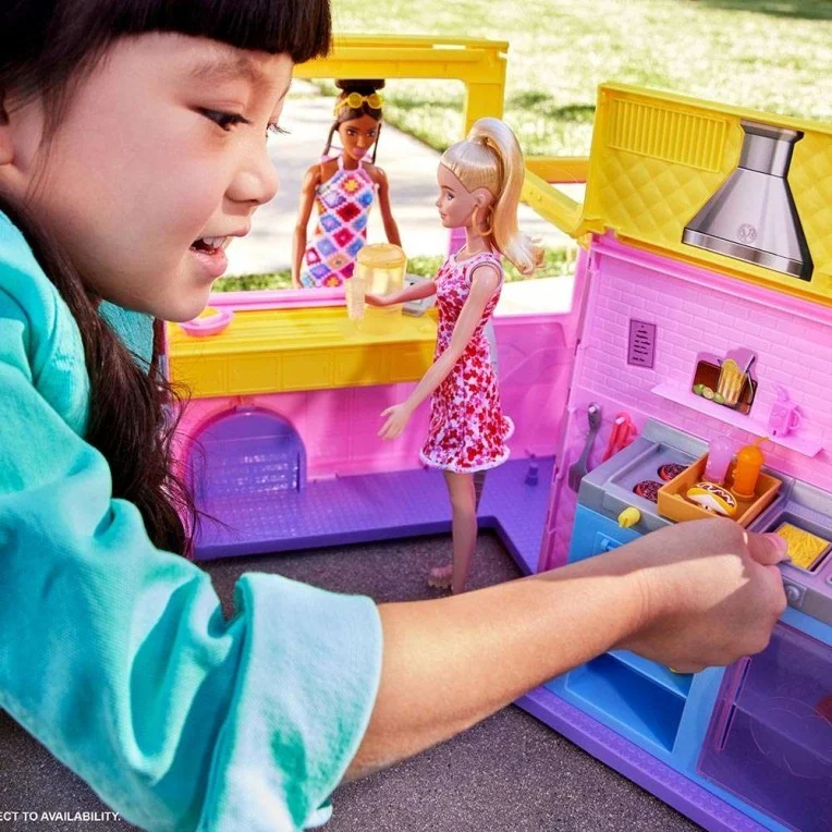 Barbie - Lemonade Bil med 25 dele
