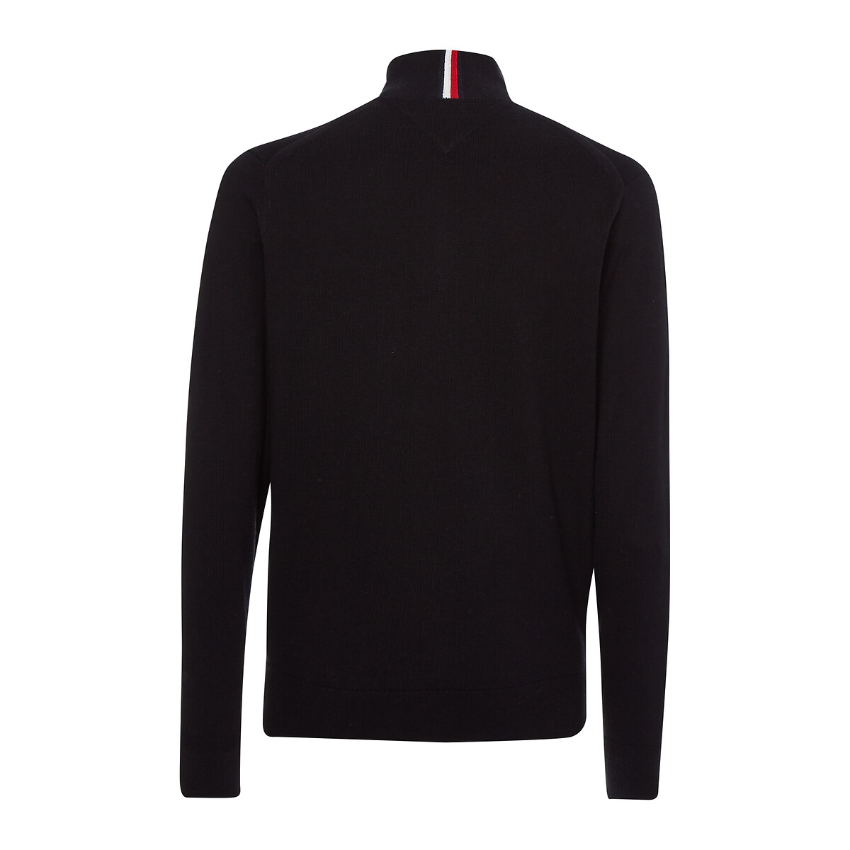 Suéter TOMMY HILFIGER com gola alta e fechamento em zíper, em algodão e cashmere.