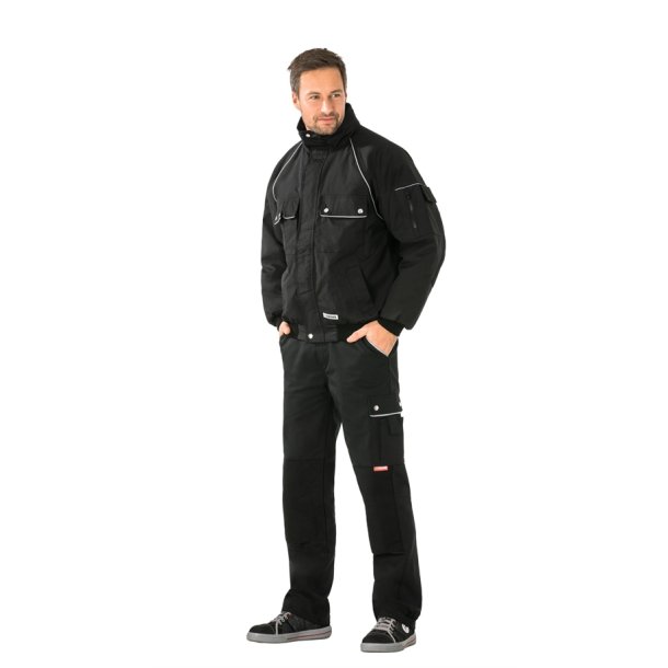 2184 Canvas 320 Pilotjakke - Sort