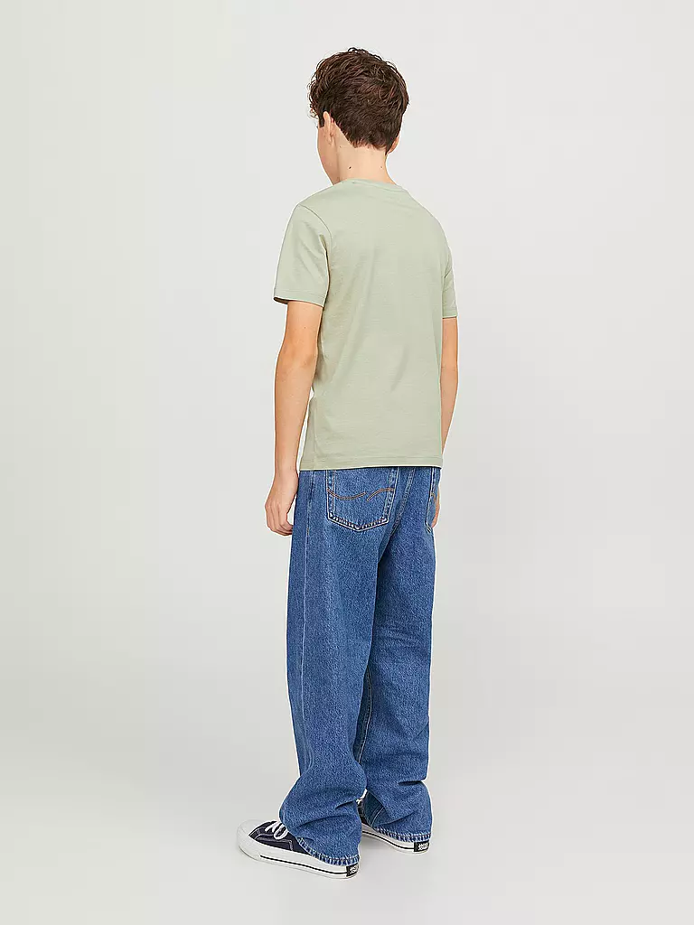 JACK & JONES Jungen T-Shirt JJELOGO hellgrün