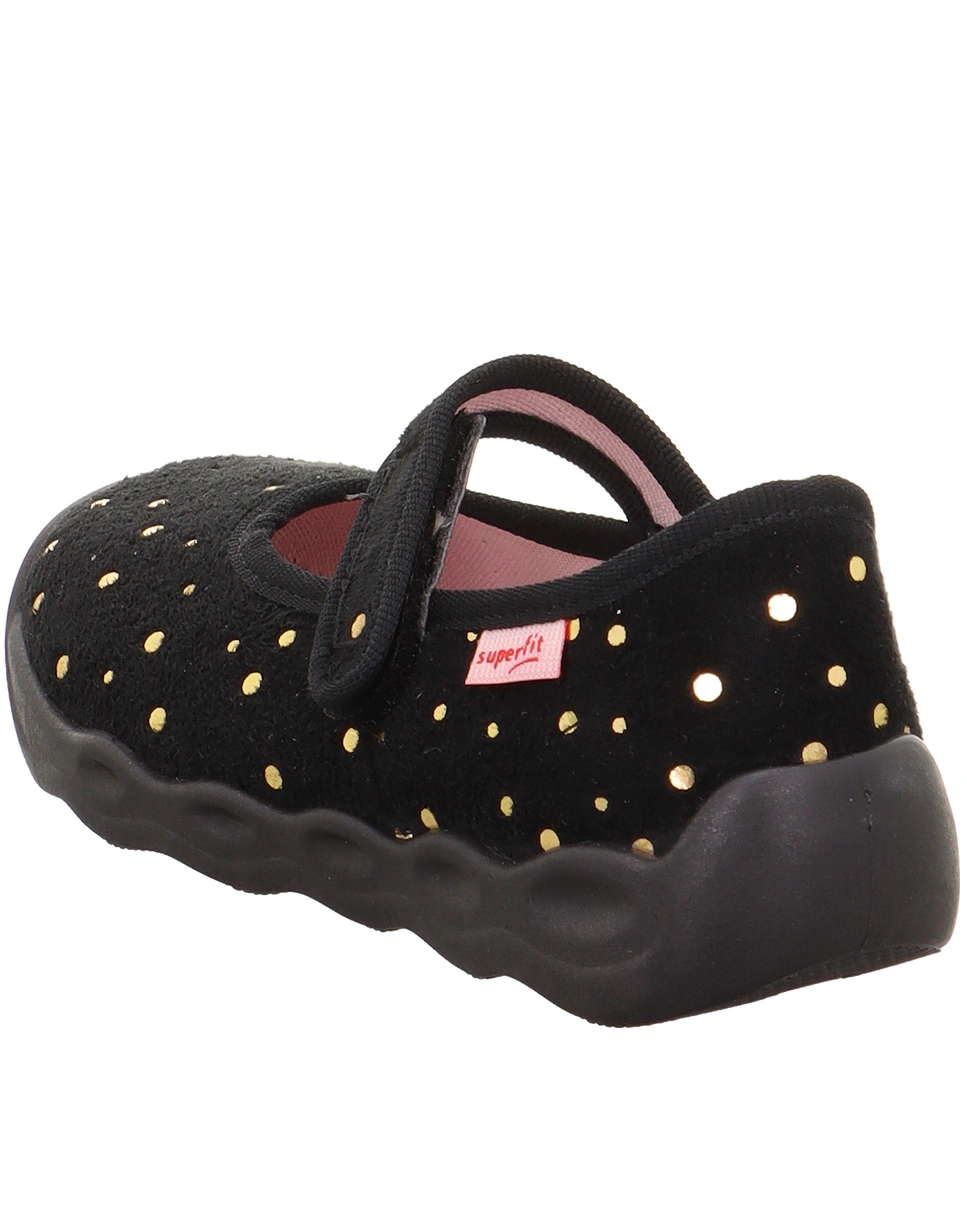 Klett-Spangenhausschuhe BUBBLE in schwarz/gold