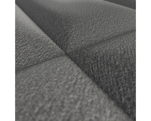 Wandkussen Bouclé grijs textiellook 30 x 60 cm