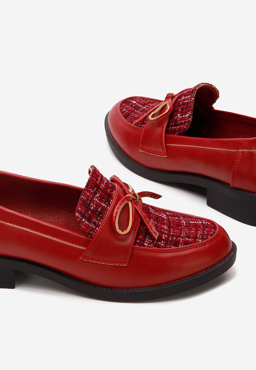 Mocassins femme bordeaux Aliera