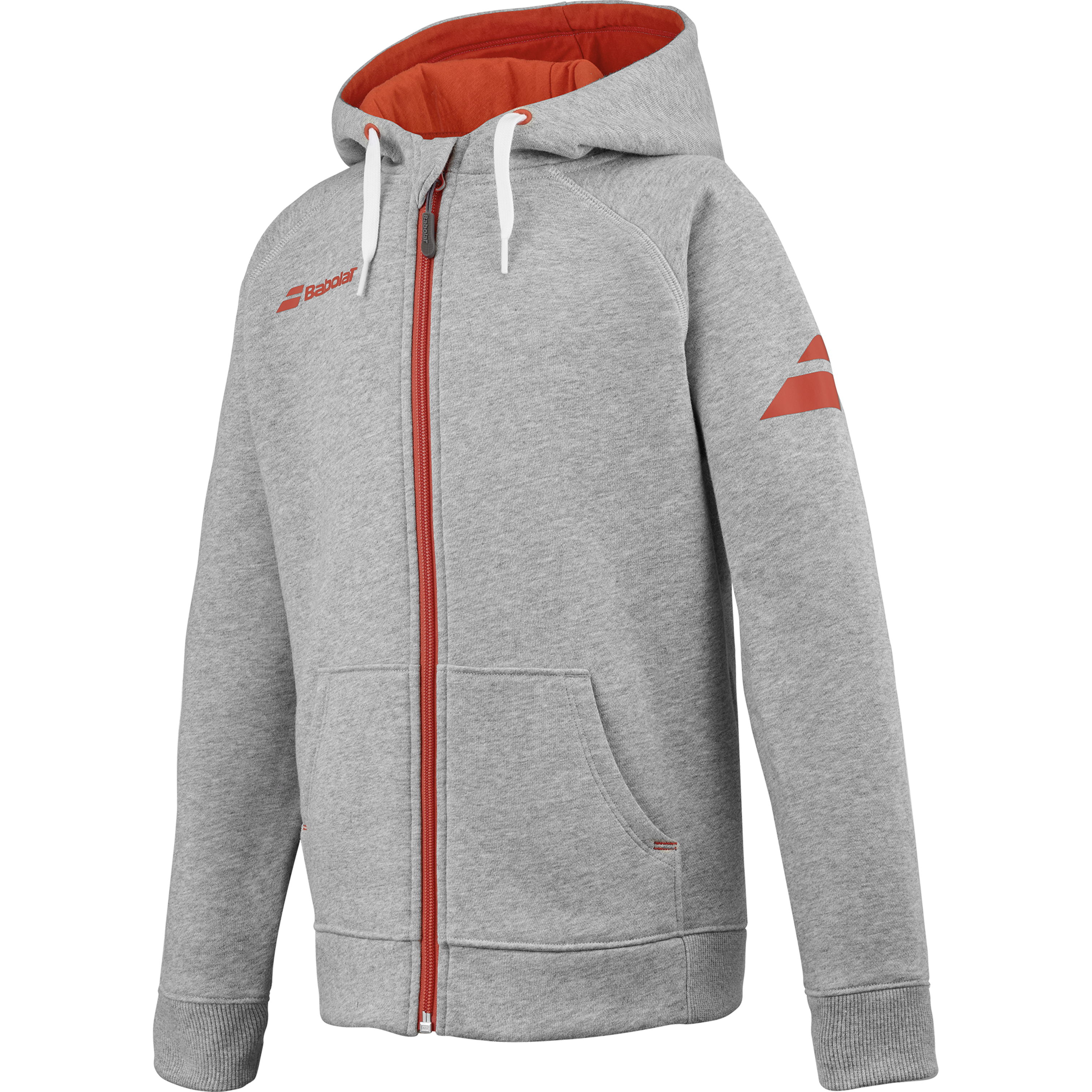 Exercise Hood Jacket Junior Grau meliert