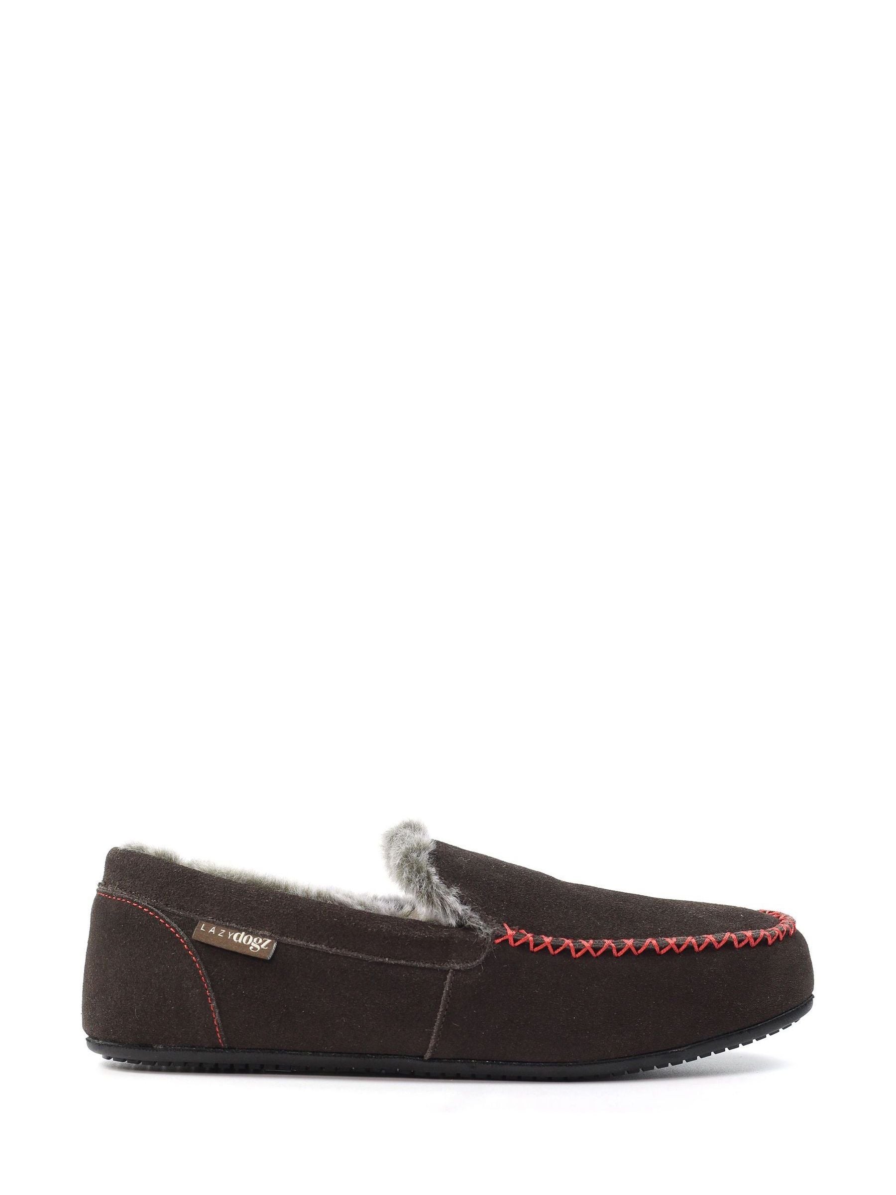 Lazy Dogz Lazy Dogz Henry Mocassin Brown Slippers