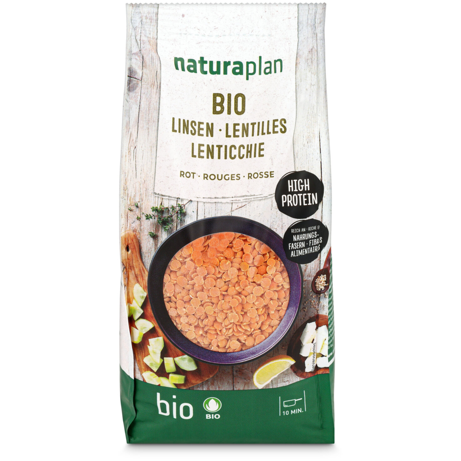 Naturaplan Bio Linsen rot