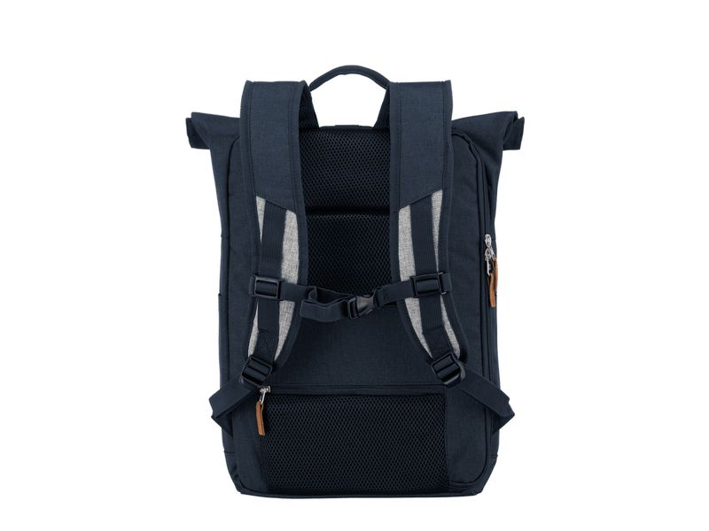 travelite Rucksack Basics Rollup 35 l, Dunkelblau/Grau Freizeitrucksack