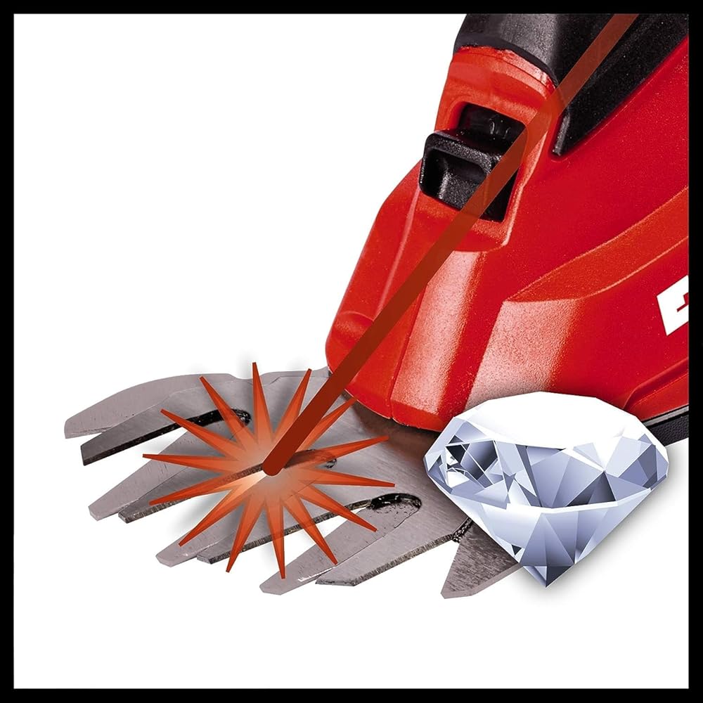 Einhell Cisaille à gazon et taille-buissons sans fil GC-CG 18 Li Solo - Système Power X-Change (18 V, Largeur de coupe 20 cm, Livré avec accessoires) – VERSO SOLO LIVRE SANS BATTERIE NI CHARGEUR : Jardin