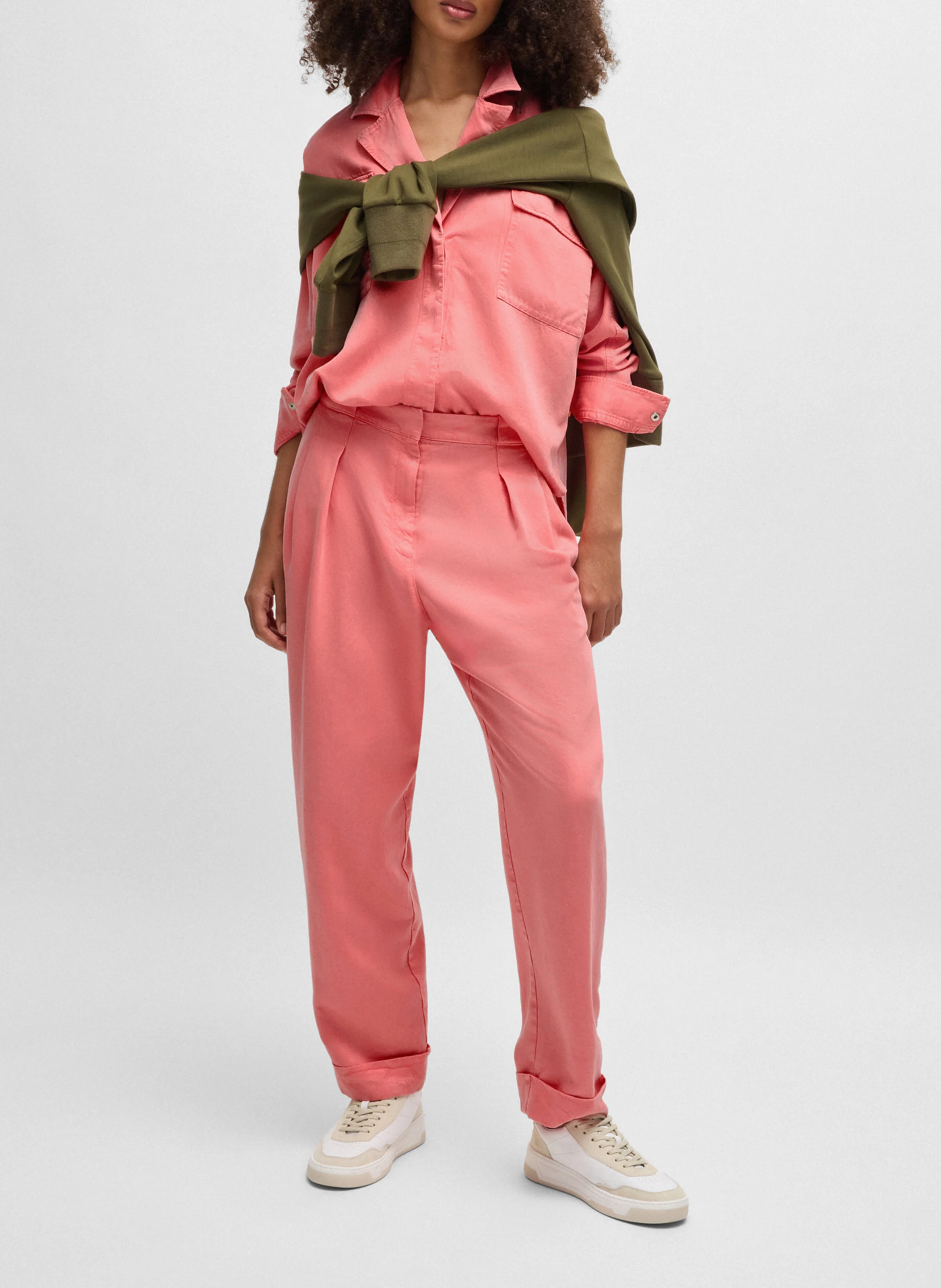 Chemise ample décontractée | Rose