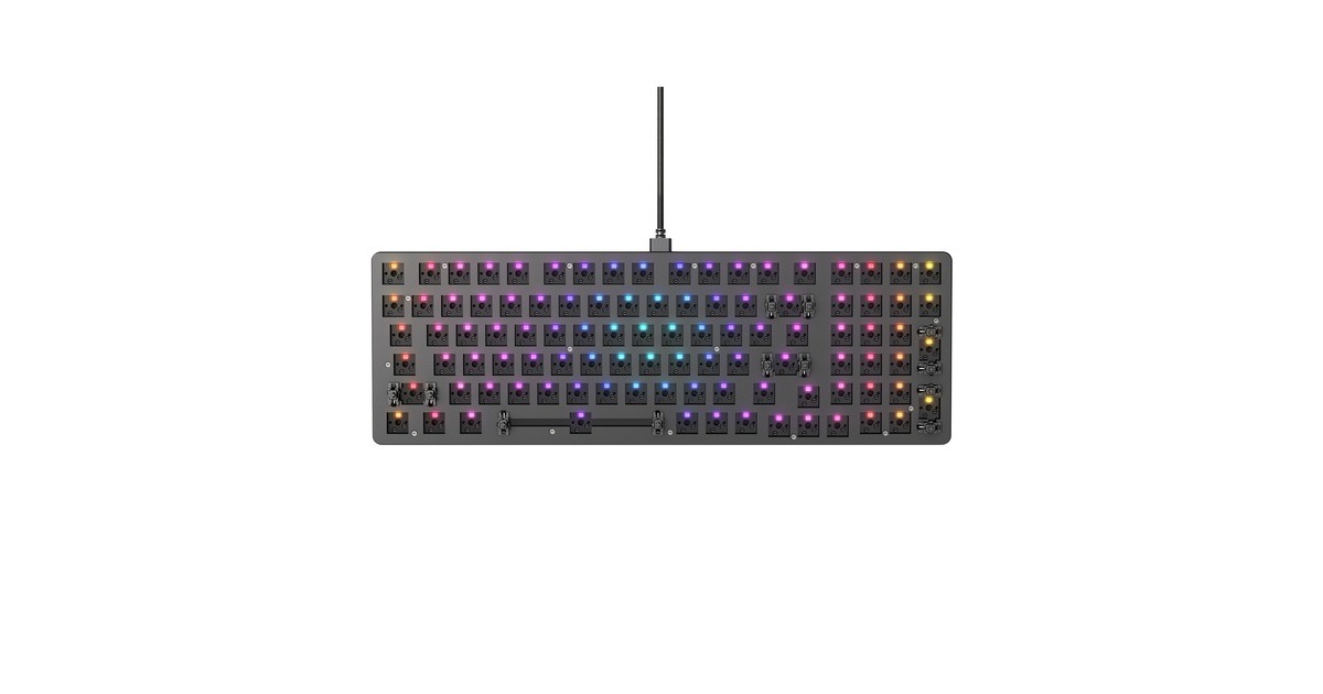 GloriousGMMK 2 Barebone Full Size, gaming toetsenbord  (Zwart, US lay-out, RGB leds, Hot-swappable)