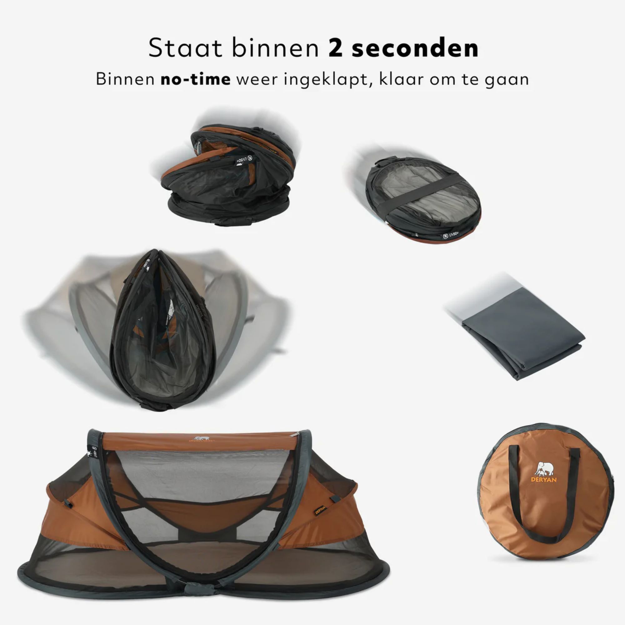 Deryan Baby Luxe campingbedje - Caramel