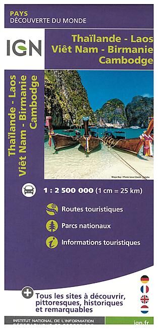 IGN - THAILANDE VIETNAM LAOS CAMBODGE 1 2 000 000
