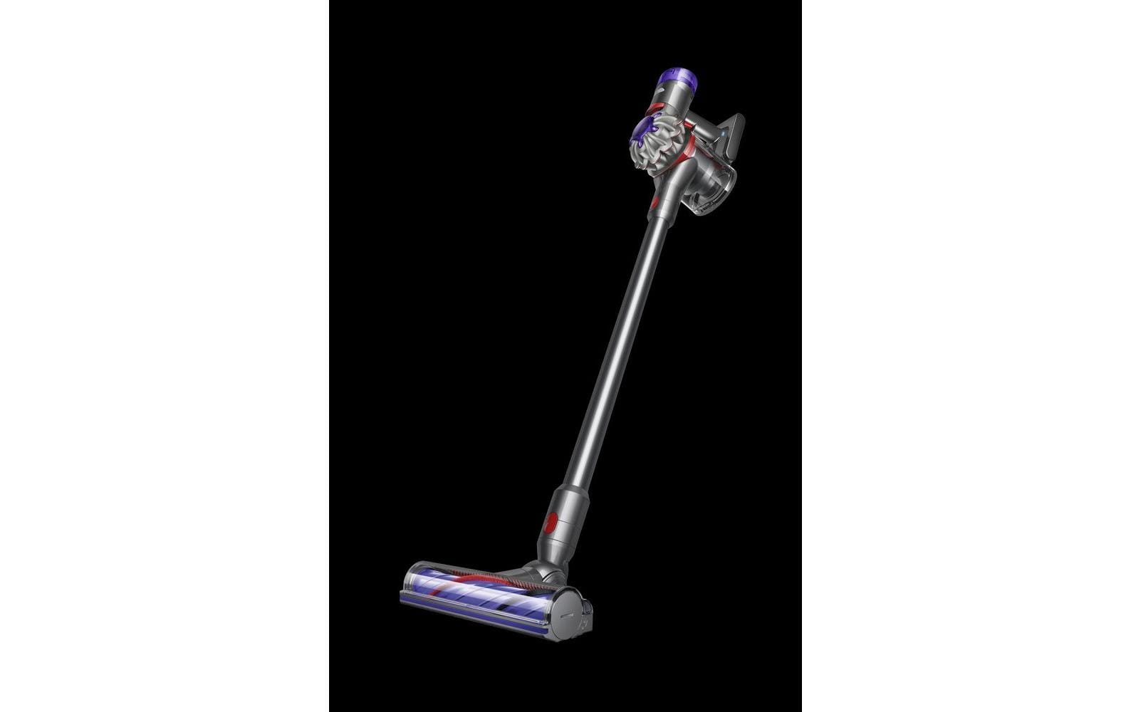 Akku-Hand- und Stielsauger V8 Advanced Silber/Violett<br>Kabelloser Staubsauger für Haushalte mit Haustieren