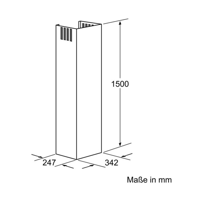 Siemens Kaminverlängerung 1500mm LZ12365