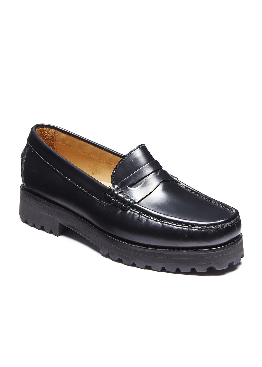 MOCASSIN LUG MOC CUIR NOIR