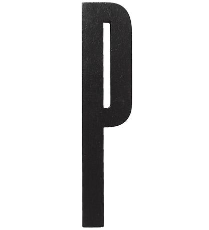 Design Letters Holz Buchstaben - P - Schwarz