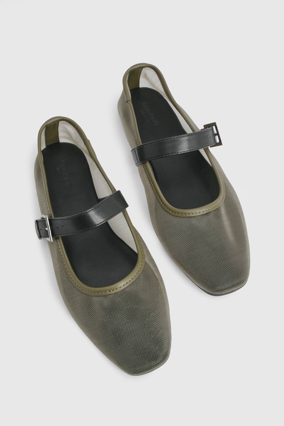 boohoo Ballerines En Mesh Coupe Large