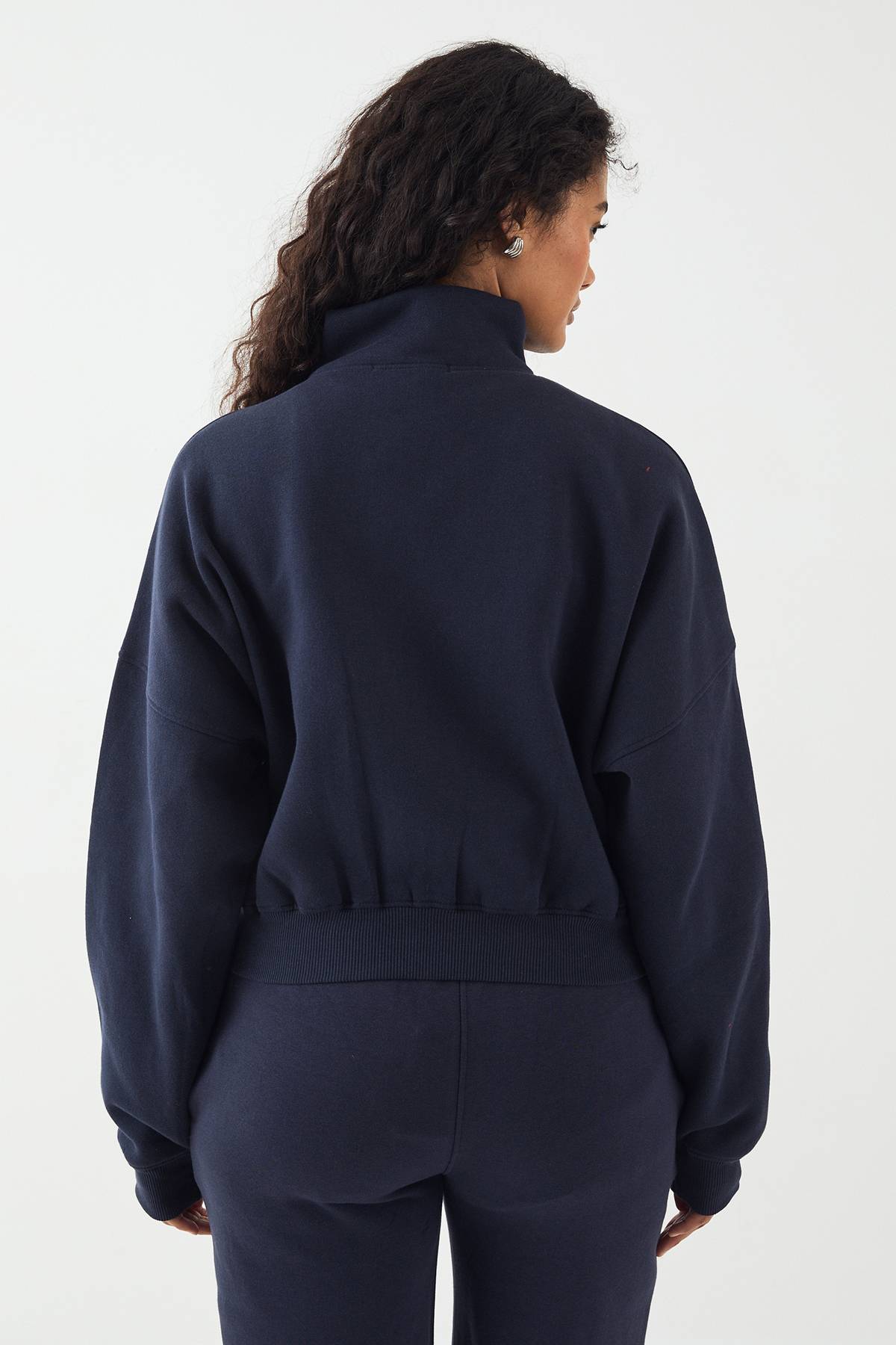 Bomber DSGN Studio à Col Montant avec Broderie et Fermeture Éclair