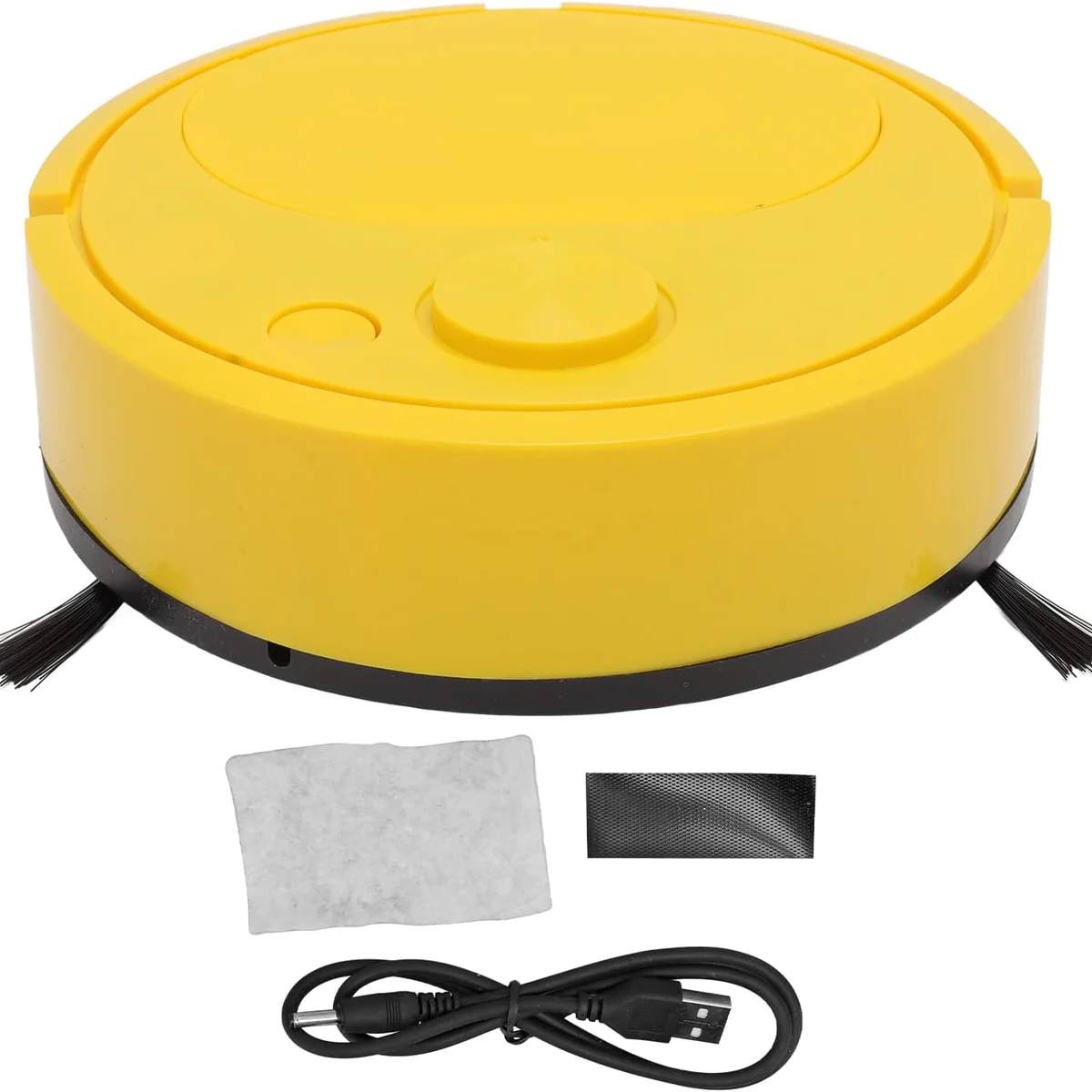aspirateur robot rechargeable par USB, pour poils d'animaux, tapis dur