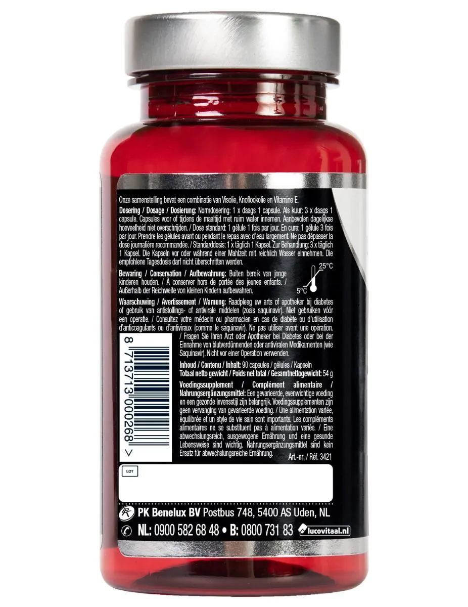Visolie & knoflook 90 capsules