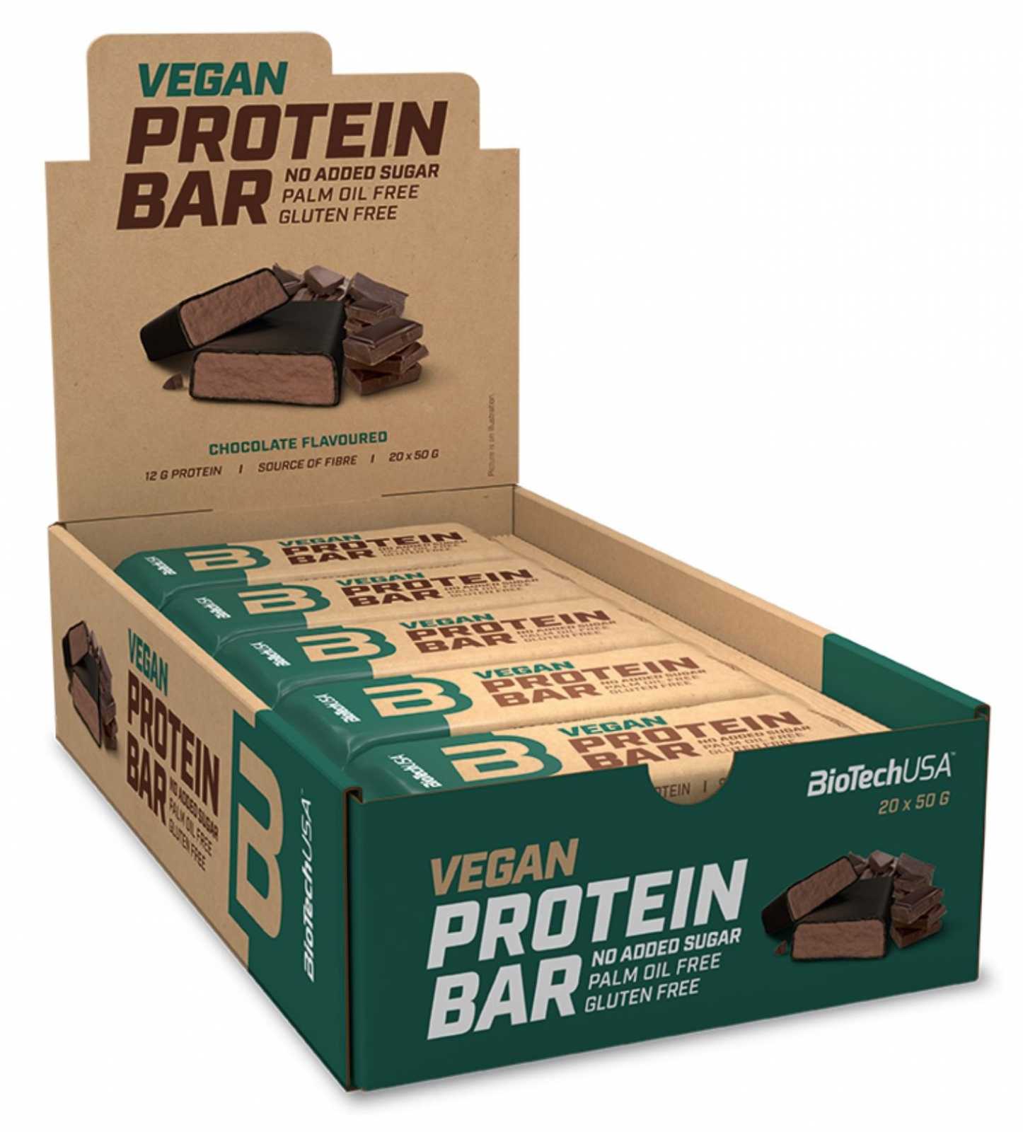Barra de proteína vegana Biotech USA 50g