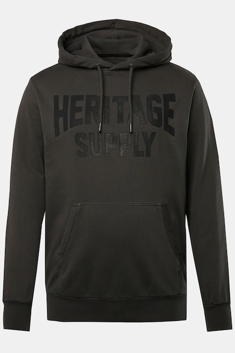 JP 1880 Hoodie, Crack-Brustprint, Vintage Look, Kapuze, bis 8 XL