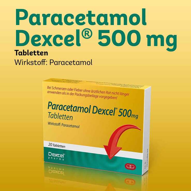 Paracetamol Dexcel 500 mg Tabletten, 20 St