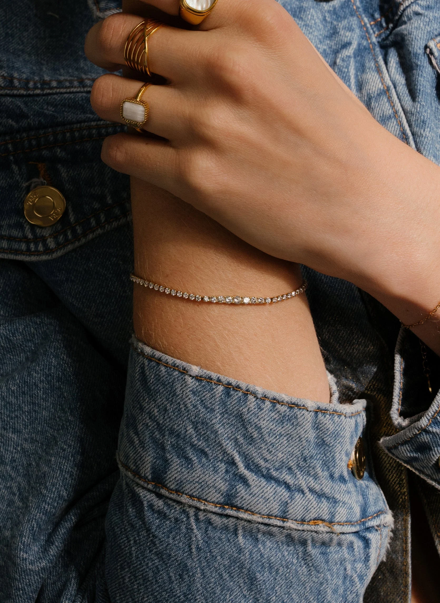SAHANA ÉTOILÉE - Bracelet chaîne sahana étoilée | Blanc