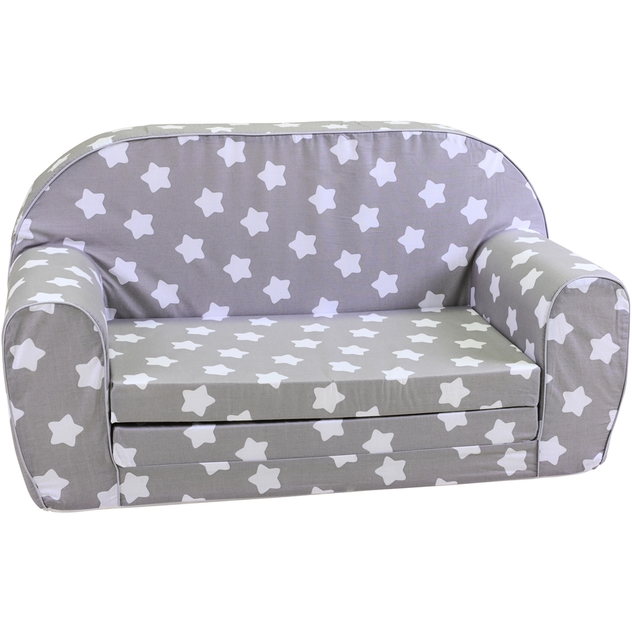 knorr toys® Kindersofa Grey white stars grau