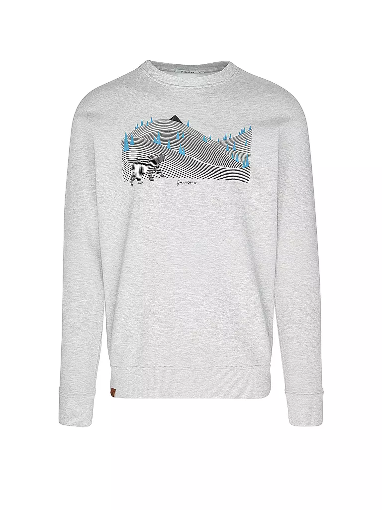 GREENBOMB Sweater WILD ANIMAL BEARLAND grau