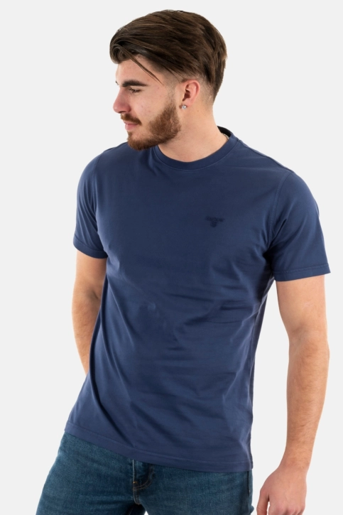 tee shirt barbour garment dyed ny91 navy